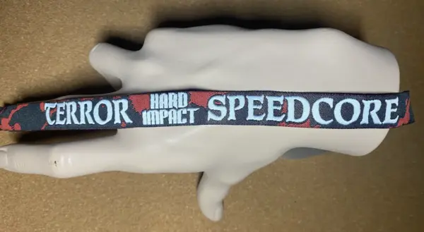Speedcore Terror Hard Impact Terror/Speedcore Stoffband (schwarz/rot) - Hard Impact ...